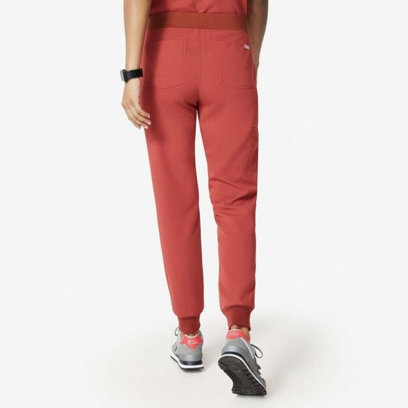 SOLD! Figs Zamora High-Rise Jogger Scrub Pant in LIMITED EDITION Clay - Picture 2 of 5